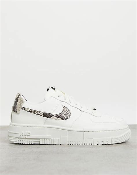 nike air force weiß schlangenmuster|Nike – Air Force 1 Pixel – Sneaker in gebrochenem .